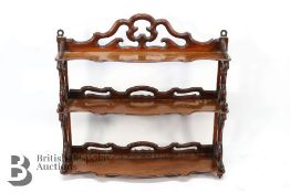 Victorian Mahogany Wall Display Unit
