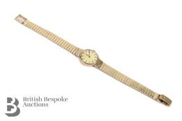 Lady's 9ct Yellow Gold Omega Wrist Watch