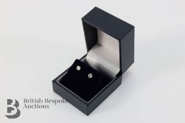 Pair of 14ct White Gold Diamond Stud Earrings