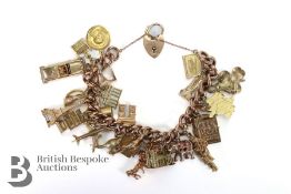 9ct Rose Gold Charm Bracelet