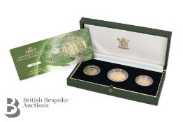 United Kingdom Gold Proof Three Coin Sovereign Set