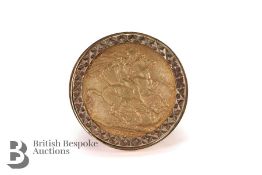 9ct Yellow Gold Sovereign Dress Ring
