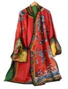 Chinese Red Silk Gown