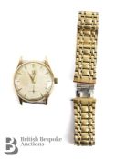 Gentleman's 9ct Omega Wrist Watch