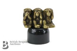 Three Wise Monkeys Accessory Mascot