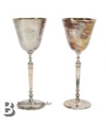 Pair of Tewkesbury Festival Silver Goblets