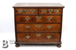 Queen Anne Walnut Veneer Chest of Drawers
