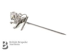 Silver Lucas King of the Road Lapel Pin