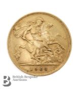 Edward VII 1908 Half Sovereign