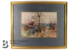 Hurst Hal (1865-1938) R.B.A., R.I., H.R.M.S Original Watercolour