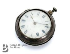 Georgian Silver Pair Cased Pocket Watch