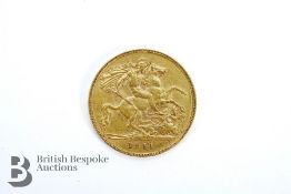 Gold Half Sovereign