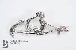 Silver Figural Brooch