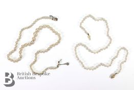 Cultured Single Strand Pearl Necklet