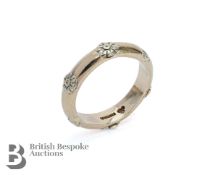 9ct White Gold Wedding Band