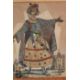 19th Century Engraving and Watercolour with Foil - Image 2 of 3