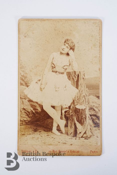 Late 19th Century Cabinet Photographs of Dancers of the Era - Image 7 of 10