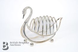 Silver Plated Toast Rack