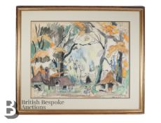 Alexandre Nikolaevich Benois (Russia, 1870-1960) Set Design for Giselle