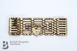 9ct Yellow Gold Gate-Link Bracelet