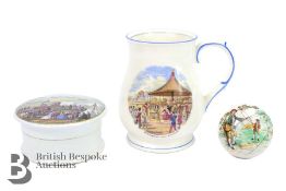 Two Ceramic Items - National Rifle Association Interest Wimbledon and Bisley