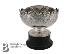 Victorian Silver Rose Bowl - National Rifle Association Interest