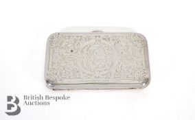 Victorian Silver Cigarette Case