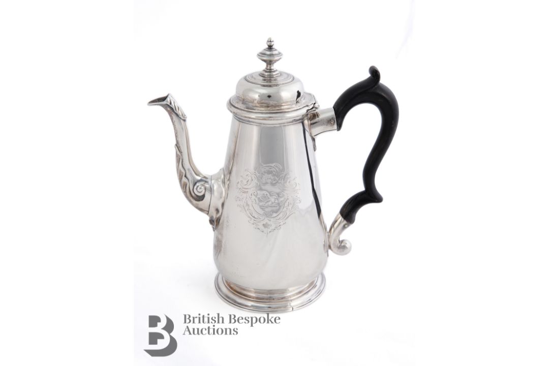 George II Silver Coffee Pot - Image 1 of 5