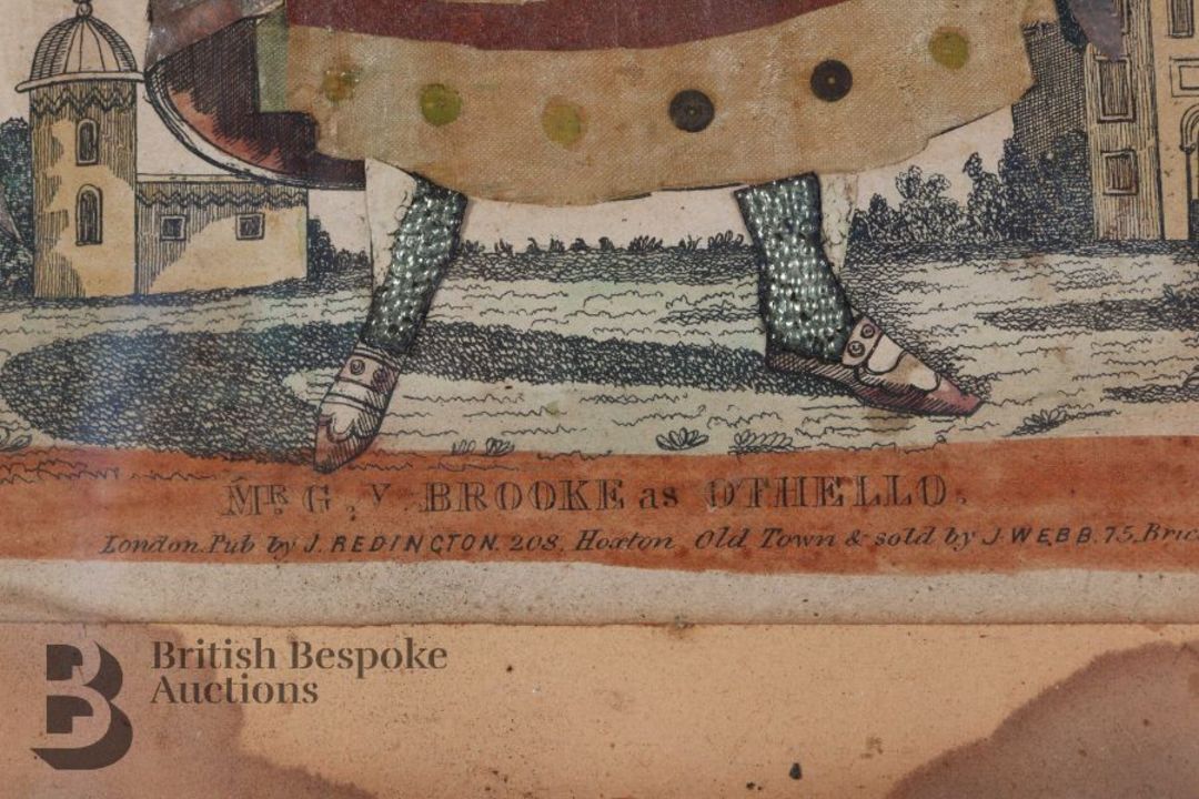 19th Century Engraving and Watercolour with Foil - Image 3 of 3