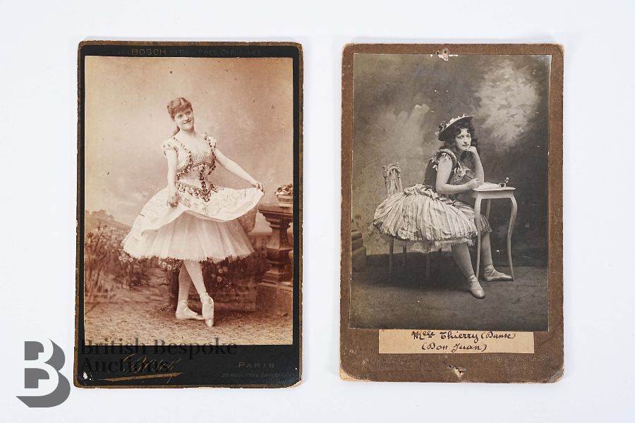 Late 19th Century Cabinet Photographs of Dancers of the Era - Image 9 of 10