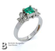 Emerald and Diamond Ring