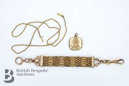 9ct Gold St Christophers Pendant