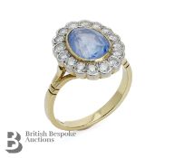 18ct Gold, Diamond and Ceylonese Sapphire Ring