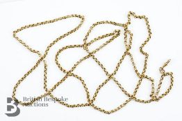 14/15ct Yellow Gold Muff Chain
