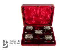 Victorian Silver Cruet Set