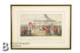 19th Century Lithograph of Her Majesty Queen Victoria Firing the First Shot - Wimbledon