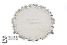 George V Silver Salver - Bisley and Wimbledon Shooting Memorabilia