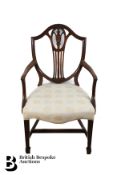 Set of Twelve Mahogany Shield Back Dining Chairs