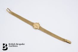 Lady's 9ct Gold Omega Quartz Wrist Watch