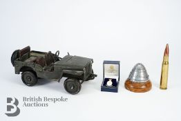 Hand Crafted Army Jeep Model