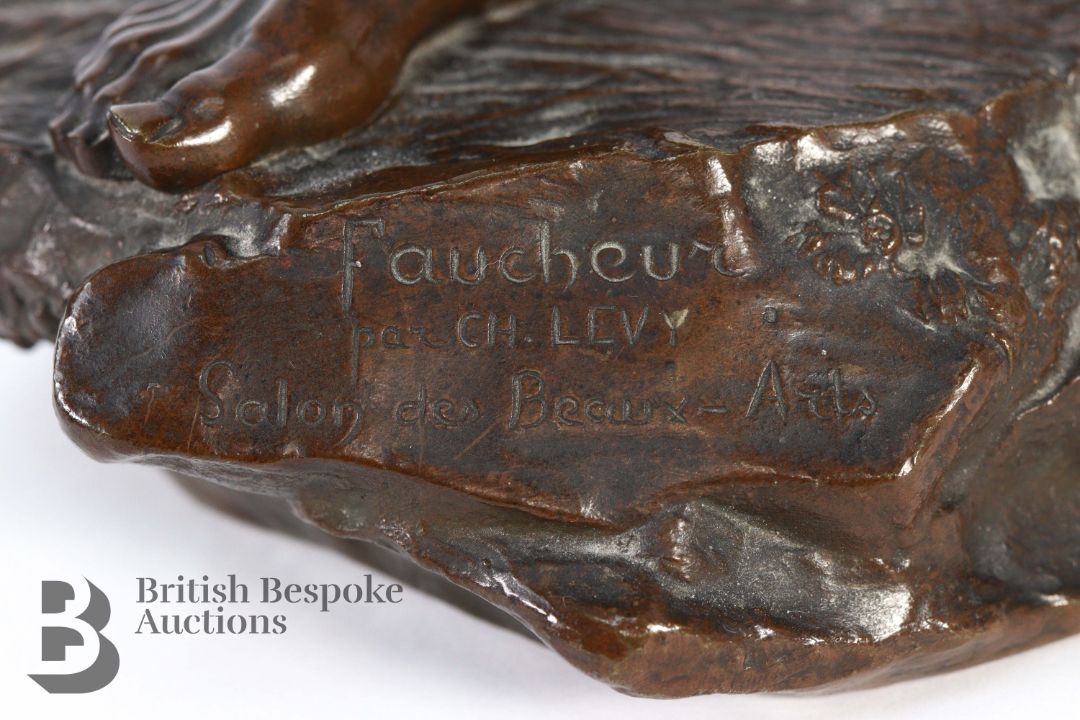 Charles Octave Levy Bronze Sculpture - Image 9 of 10