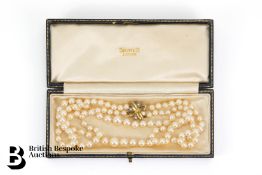 Double Strand Pearl Necklace