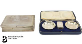 Pair of Silver Ashtrays