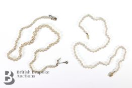 Cultured Single Strand Pearl Necklet