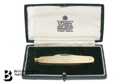 Garrard & Co 9ct Gold Pen Knife