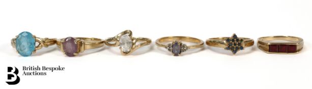 Six Yellow Gold Rings