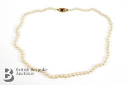 Set of Graduated Cultured Pearls