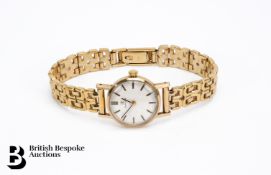 Lady's 9ct Gold Omega Wrist Watch