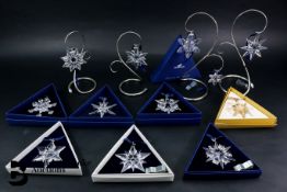 Swarovski Crystal Christmas Ornaments 2000-2009