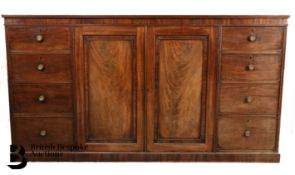Mahogany Dwarf Linen Cupboard